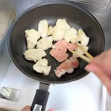 鶏肉を焼く